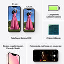 Smartphone Apple iPhone 13 256GB 4GB RAM Desbloqueado Preto